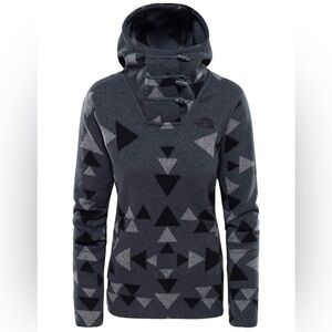 THE NORTH FACE Women's Crescent Hooded Pullover - Mid Grey Aztec Print